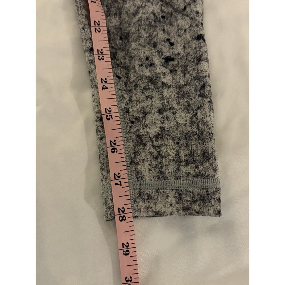 Lululemon Wunder Under Leggings Womens Sz 4 Low Rise Luxtreme 28" Grey White - Picture 5 of 7